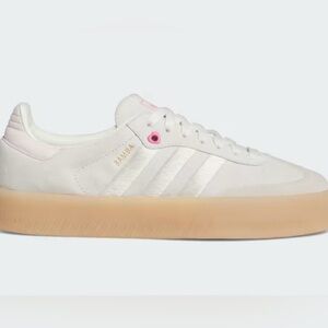 Adidas Women’s Sambae Ivory Suede Valentines Day - Size 7.5